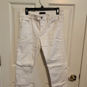 White denim jeans